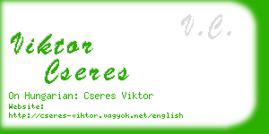 viktor cseres business card